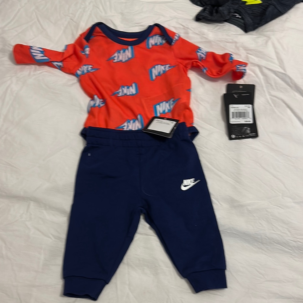 Nike Red And Blue Matching Set For Kids